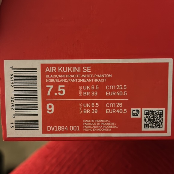 NEW Nike Air Kukini SE Paint Splatter Sneakers - Picture 7 of 8